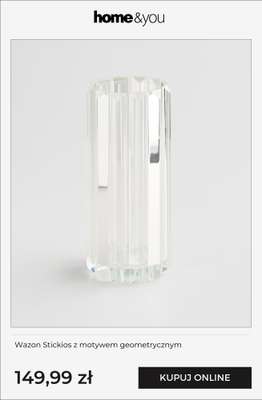 Wazon Stickios z motywem geometrycznym