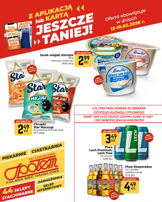 Społem Częstochowa - gazetka promocyjna Plakaty promocyjne od czwartku 12.03 do środy 18.03