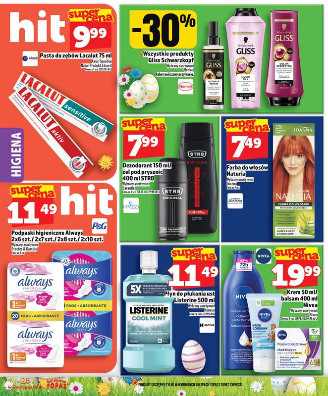 TOPAZ - gazetka promocyjna Nowa gazetka od czwartku, 19.03 od czwartku 19.03 do środy 25.03 - strona 28