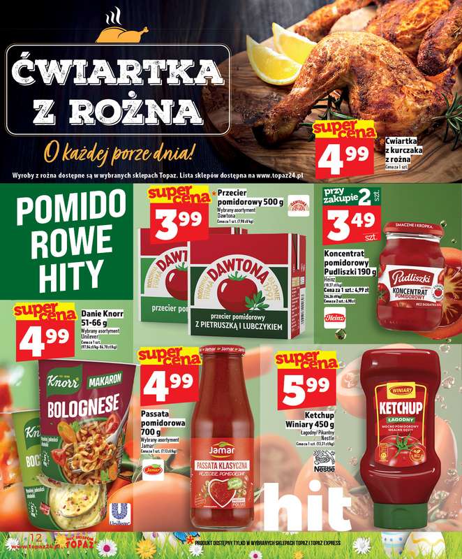 TOPAZ - gazetka promocyjna Nowa gazetka od czwartku, 19.03 od czwartku 19.03 do środy 25.03 - strona 12
