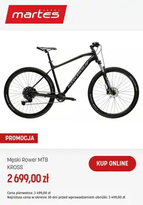 BEST SALE - gazetka promocyjna Martes Sport | Okazje na rowery Kross od środy 11.03  - strona 8