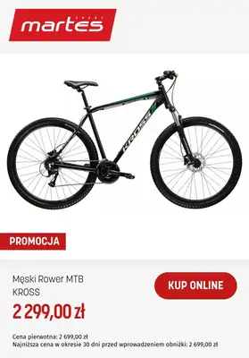 BEST SALE - gazetka promocyjna Martes Sport | Okazje na rowery Kross od środy 11.03  - strona 7