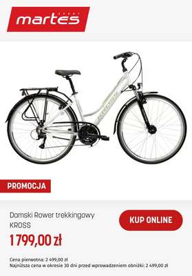 BEST SALE - gazetka promocyjna Martes Sport | Okazje na rowery Kross od środy 11.03  - strona 3