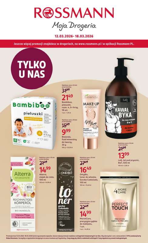 Rossmann - gazetka promocyjna Gazetka od czwartku 12.03 do środy 18.03