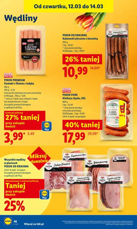 Lidl - gazetka promocyjna Oferta od czwartku od czwartku 12.03 do soboty 14.03 - strona 48