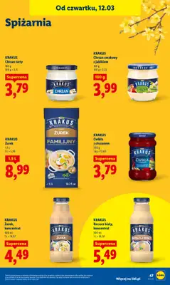 Lidl - gazetka promocyjna Oferta od czwartku od czwartku 12.03 do soboty 14.03 - strona 49