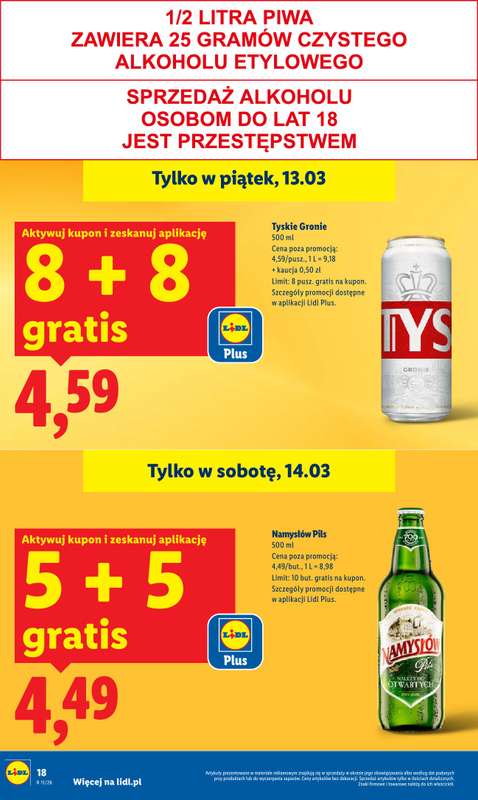 Lidl - gazetka promocyjna Oferta od czwartku od czwartku 12.03 do soboty 14.03 - strona 18