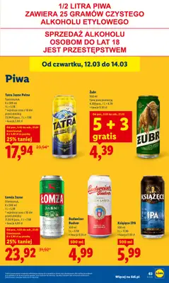 Lidl - gazetka promocyjna Oferta od czwartku od czwartku 12.03 do soboty 14.03 - strona 65