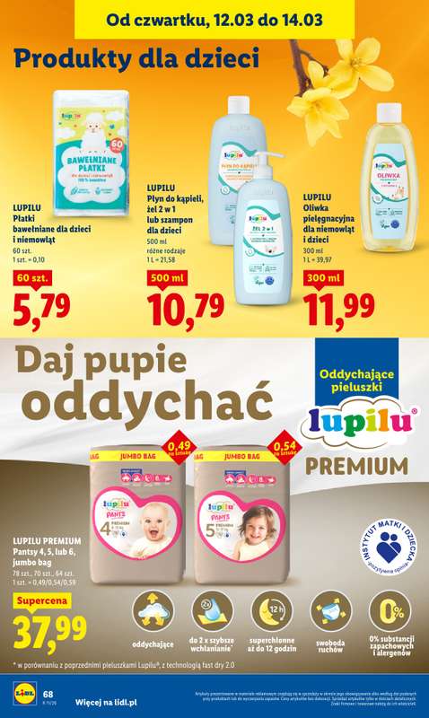Lidl - gazetka promocyjna Oferta od czwartku od czwartku 12.03 do soboty 14.03 - strona 70