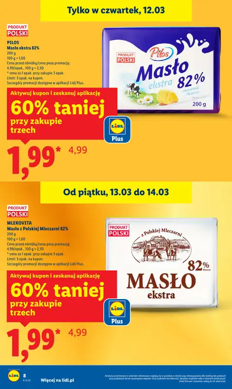 Lidl - gazetka promocyjna Oferta od czwartku od czwartku 12.03 do soboty 14.03 - strona 8