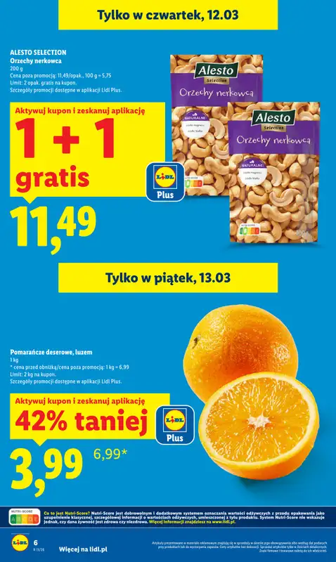 Lidl - gazetka promocyjna Oferta od czwartku od czwartku 12.03 do soboty 14.03 - strona 6