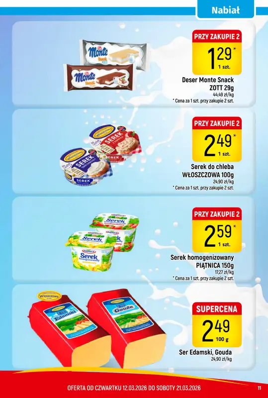 Delikatesy Piotruś Pan - gazetka promocyjna Gazetka od czwartku 12.03 do soboty 21.03 - strona 11