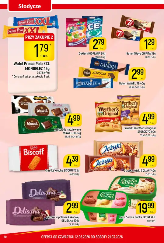 Delikatesy Piotruś Pan - gazetka promocyjna Gazetka od czwartku 12.03 do soboty 21.03 - strona 20