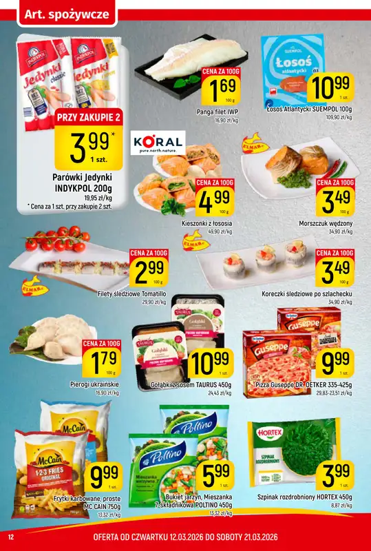 Delikatesy Piotruś Pan - gazetka promocyjna Gazetka od czwartku 12.03 do soboty 21.03 - strona 12