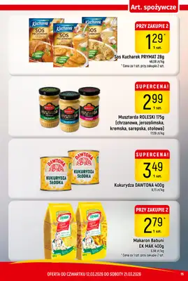 Delikatesy Piotruś Pan - gazetka promocyjna Gazetka od czwartku 12.03 do soboty 21.03 - strona 15
