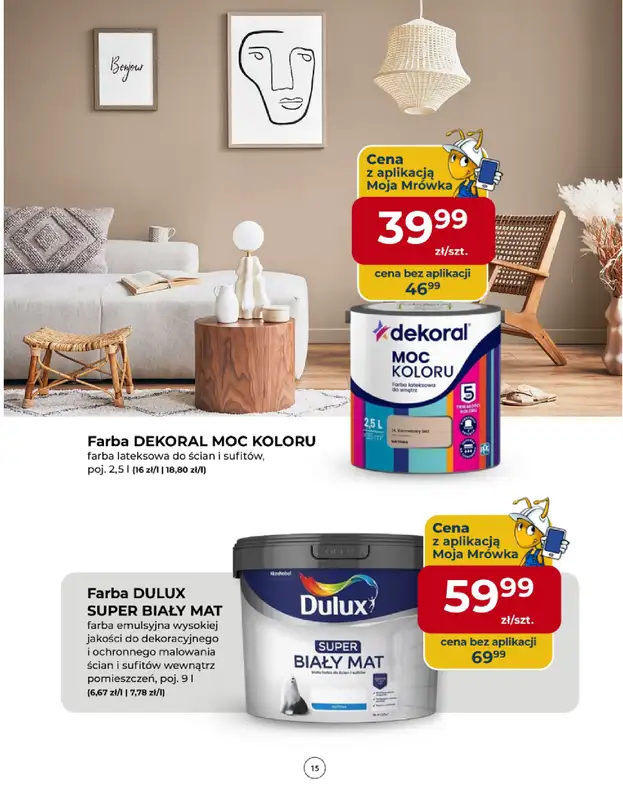 PSB Mrówka - gazetka promocyjna Gazetka od czwartku 12.03 do soboty 21.03 - strona 15