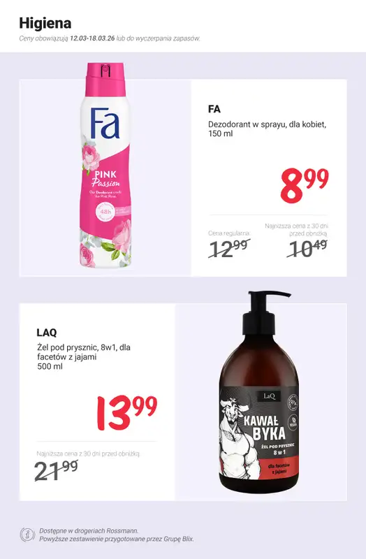 Rossmann - gazetka promocyjna MEGA promocje z nowej gazetki od czwartku 12.03 do środy 18.03 - strona 8