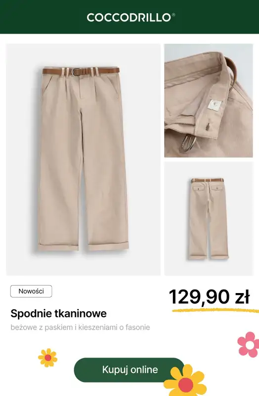 WIELKANOC - gazetka promocyjna Coccodrillo | Odzież dziecięca na specjalne okazje od czwartku 12.03  - strona 3