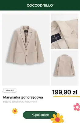 WIELKANOC - gazetka promocyjna Coccodrillo | Odzież dziecięca na specjalne okazje od czwartku 12.03  - strona 8