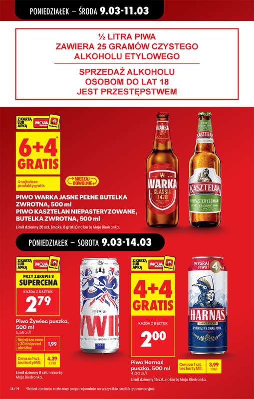 Biedronka - gazetka promocyjna Od poniedziałku, Z ladą tradycyjną od poniedziałku 09.03 do soboty 14.03 - strona 22