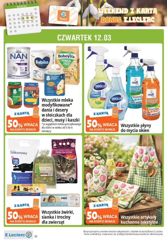 Leclerc - gazetka promocyjna Oferta Gdańsk od czwartku 12.03 do soboty 14.03 - strona 2
