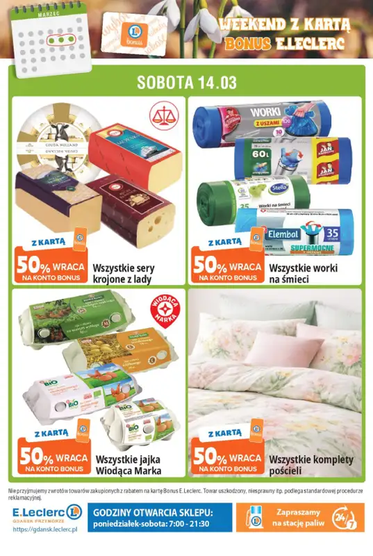 Leclerc - gazetka promocyjna Oferta Gdańsk od czwartku 12.03 do soboty 14.03 - strona 4