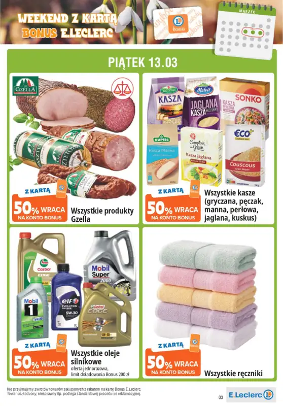 Leclerc - gazetka promocyjna Oferta Gdańsk od czwartku 12.03 do soboty 14.03 - strona 3