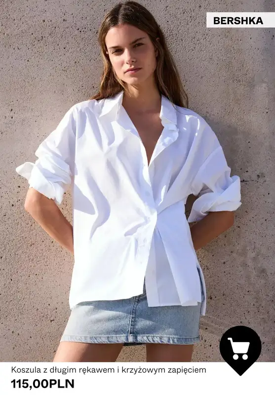 Bershka - gazetka promocyjna Damskie koszule na specjalne okazje   - strona 3