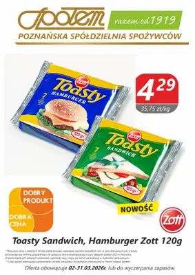 Społem - Blisko i Korzystnie - gazetka promocyjna Plakaty promocyjne PSS Poznań od czwartku 12.03 do wtorku 31.03 - strona 6