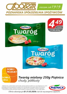 Społem - Blisko i Korzystnie - gazetka promocyjna Plakaty promocyjne PSS Poznań od czwartku 12.03 do wtorku 31.03 - strona 5