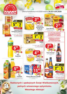 Delikatesy Sezam - gazetka promocyjna Gazetka od czwartku 26.03 do soboty 04.04