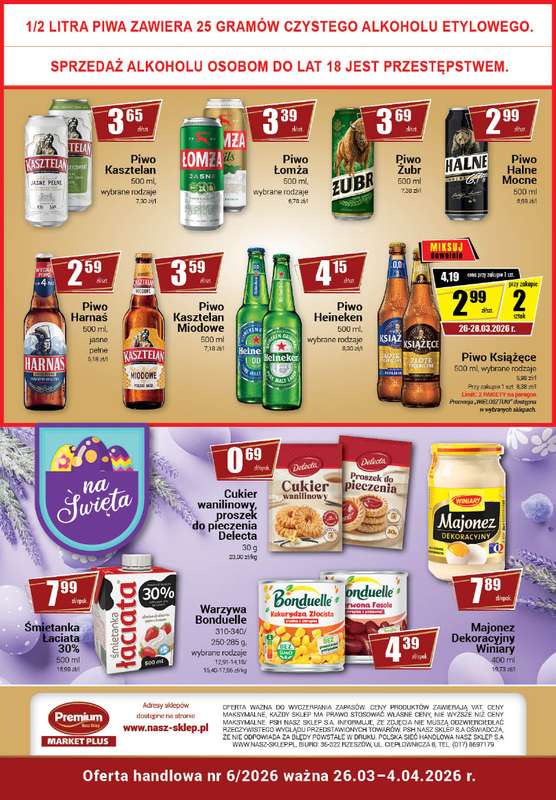 Premium Nasz Sklep - gazetka promocyjna Gazetka Premium Market Plus od czwartku 26.03 do soboty 04.04 - strona 8