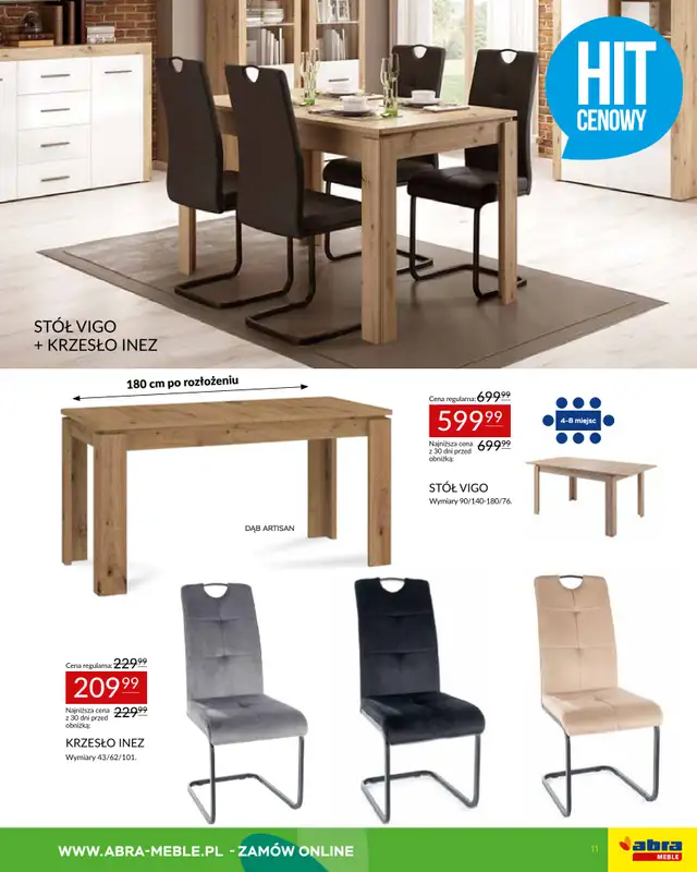Abra Meble - gazetka promocyjna Zapraszamy na promocję od czwartku 12.03 do wtorku 31.03 - strona 11