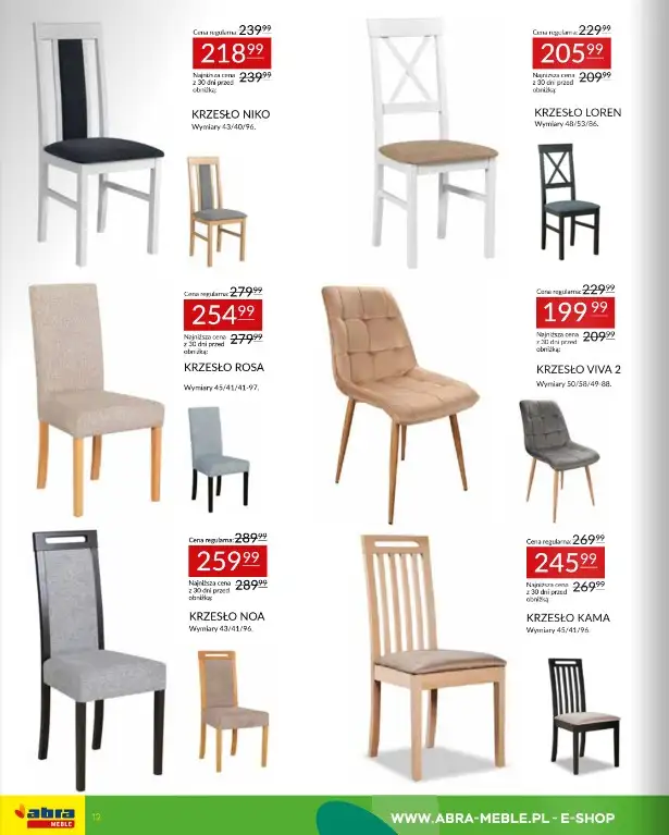 Abra Meble - gazetka promocyjna Zapraszamy na promocję od czwartku 12.03 do wtorku 31.03 - strona 12