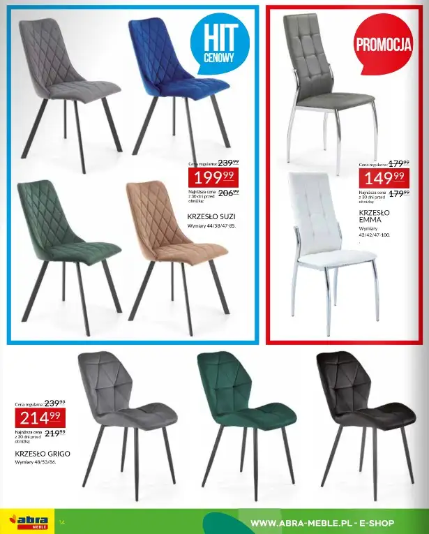 Abra Meble - gazetka promocyjna Zapraszamy na promocję od czwartku 12.03 do wtorku 31.03 - strona 14