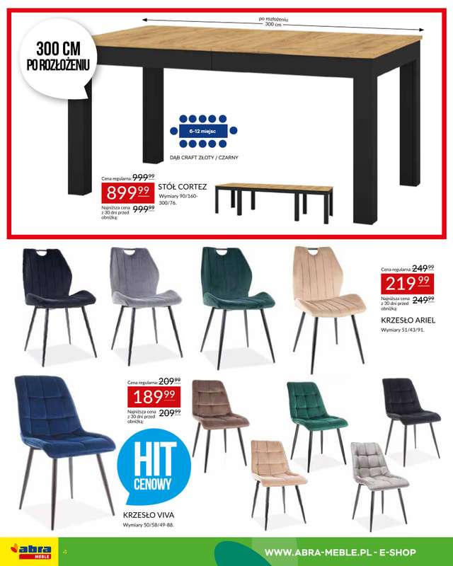 Abra Meble - gazetka promocyjna Zapraszamy na promocję od czwartku 12.03 do wtorku 31.03 - strona 4