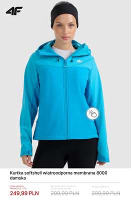 Kurtka softshell wiatroodporna membrana 8000 męska