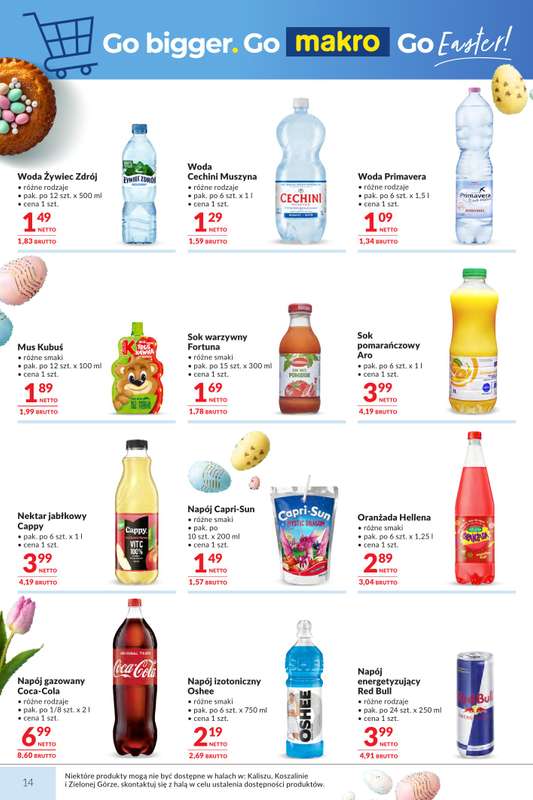 Makro - gazetka promocyjna Mega oferty dla twojego sklepu od wtorku 17.03 do soboty 04.04 - strona 14