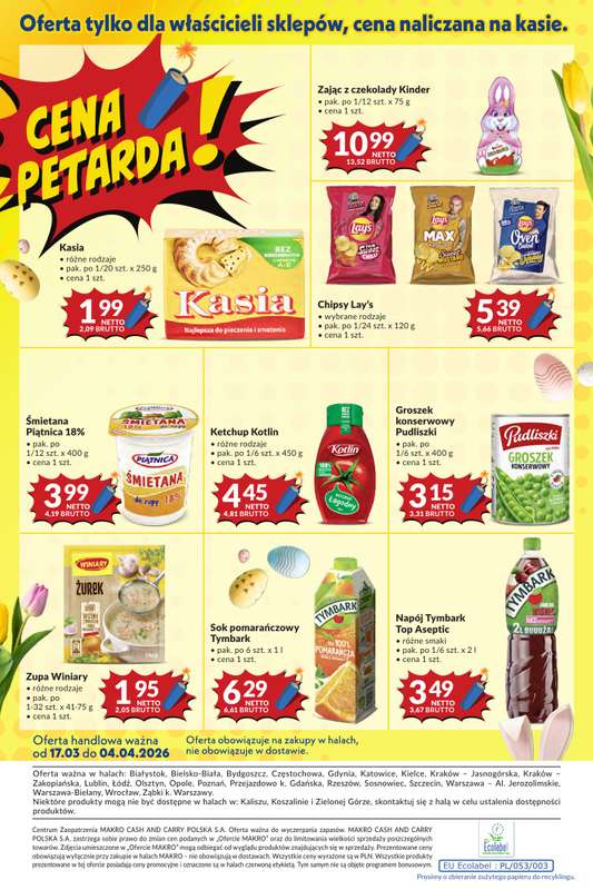 Makro - gazetka promocyjna Mega oferty dla twojego sklepu od wtorku 17.03 do soboty 04.04 - strona 20