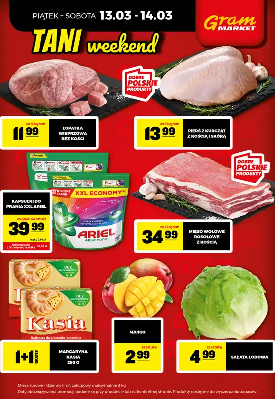 Gram Market - gazetka promocyjna Cały tydzień niskie ceny od czwartku 12.03 do środy 18.03 - strona 2