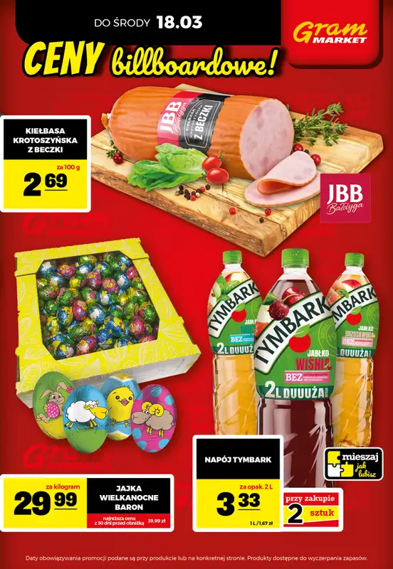 Gram Market - gazetka promocyjna Cały tydzień niskie ceny od czwartku 12.03 do środy 18.03 - strona 3