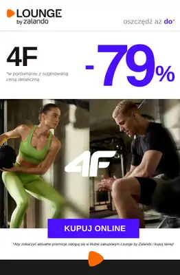Lounge by Zalando - gazetka promocyjna Do -79% na 4F od czwartku 12.03 do soboty 14.03