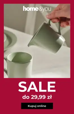 home&you - gazetka promocyjna Produkty na wyprzedaży do 29,99 zł od czwartku 12.03 do piątku 20.03