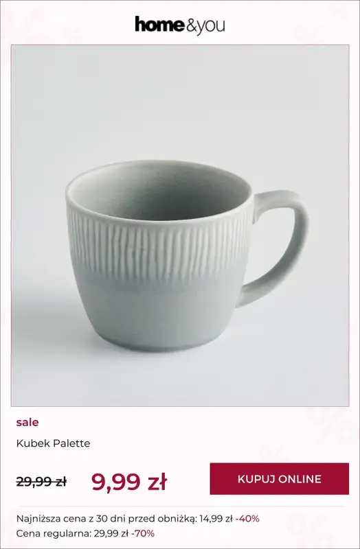 home&you - gazetka promocyjna Produkty na wyprzedaży do 29,99 zł od czwartku 12.03 do piątku 20.03 - strona 2
