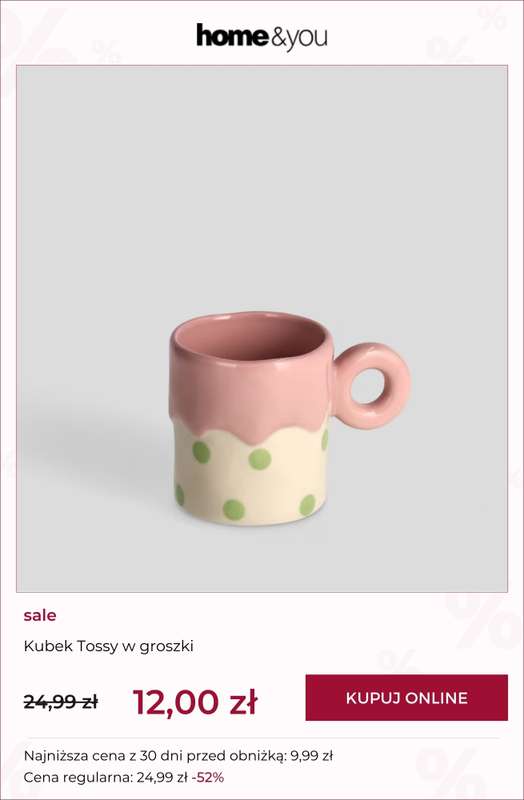 home&you - gazetka promocyjna Produkty na wyprzedaży do 29,99 zł od czwartku 12.03 do piątku 20.03 - strona 7