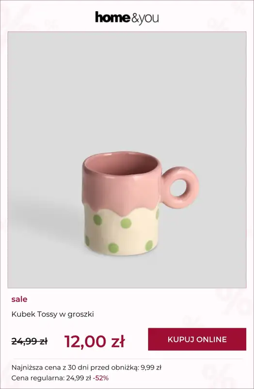 home&you - gazetka promocyjna Produkty na wyprzedaży do 29,99 zł od czwartku 12.03 do piątku 20.03 - strona 7