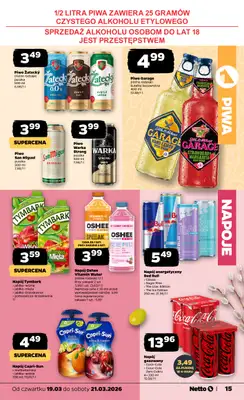 Netto - gazetka promocyjna Gazetka od czwartku 19.03 do soboty 21.03 - strona 15