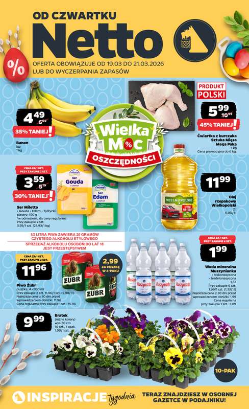 Netto - gazetka promocyjna Gazetka od czwartku 19.03 do soboty 21.03