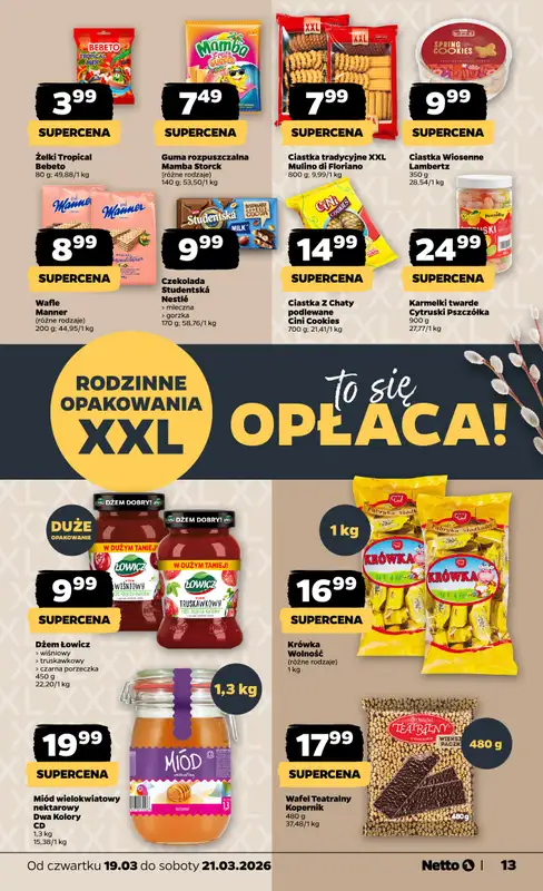 Netto - gazetka promocyjna Gazetka od czwartku 19.03 do soboty 21.03 - strona 13
