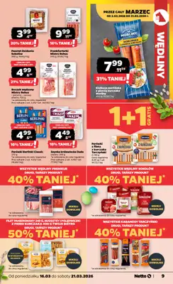 Netto - gazetka promocyjna Gazetka od poniedziałku 16.03 do soboty 21.03 - strona 9